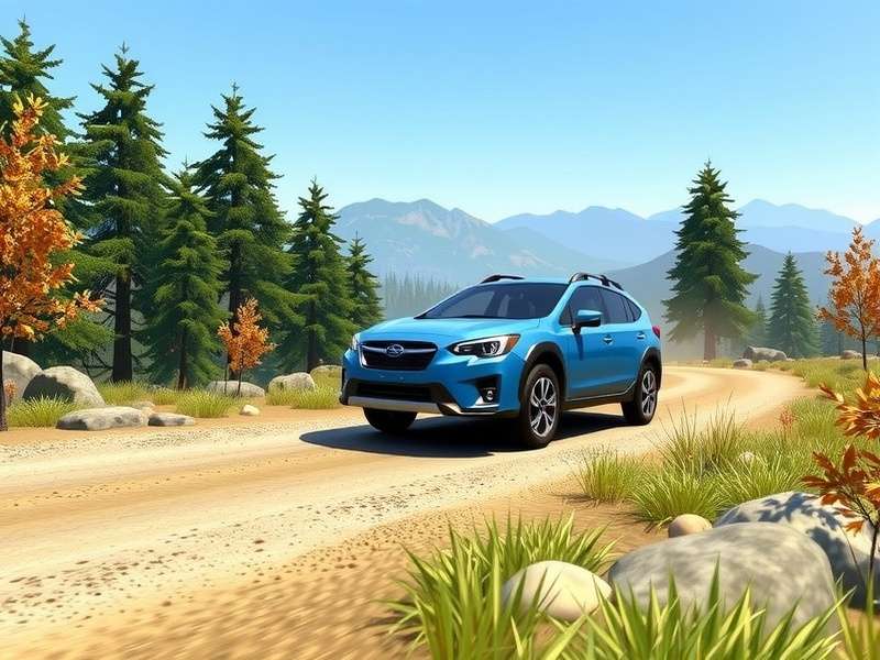 Subaru Crosstrek Wilderness on a rocky mountain trail