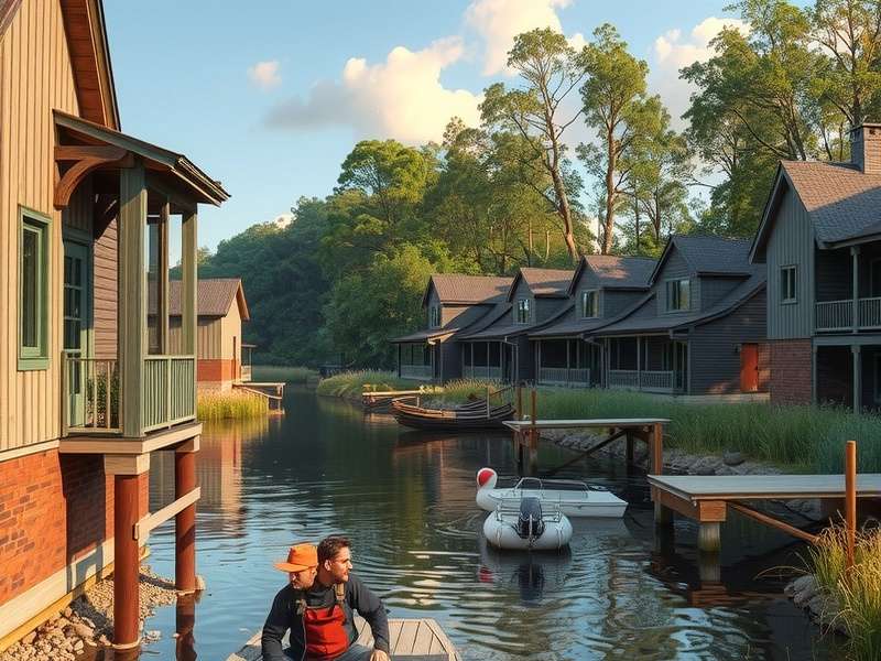 Detailed top-down map of Wilderness Reserve Suffolk showing biomes and key locations