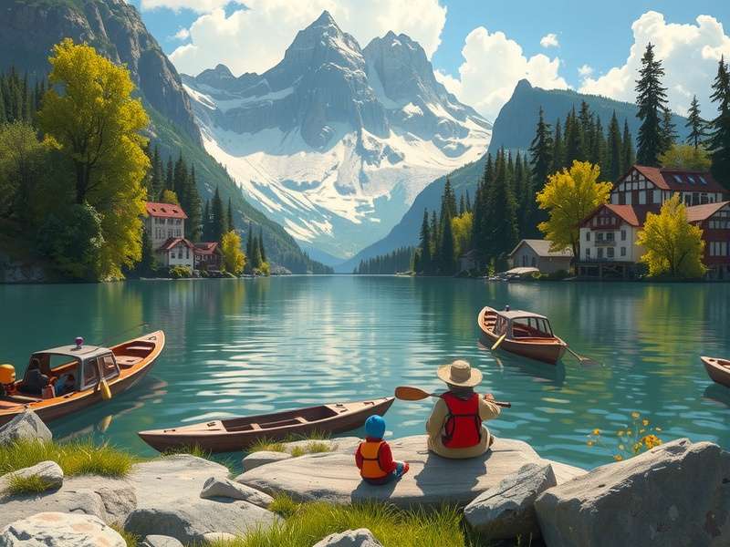 Group of adventure enthusiasts trekking in the Himalayan mountains of India