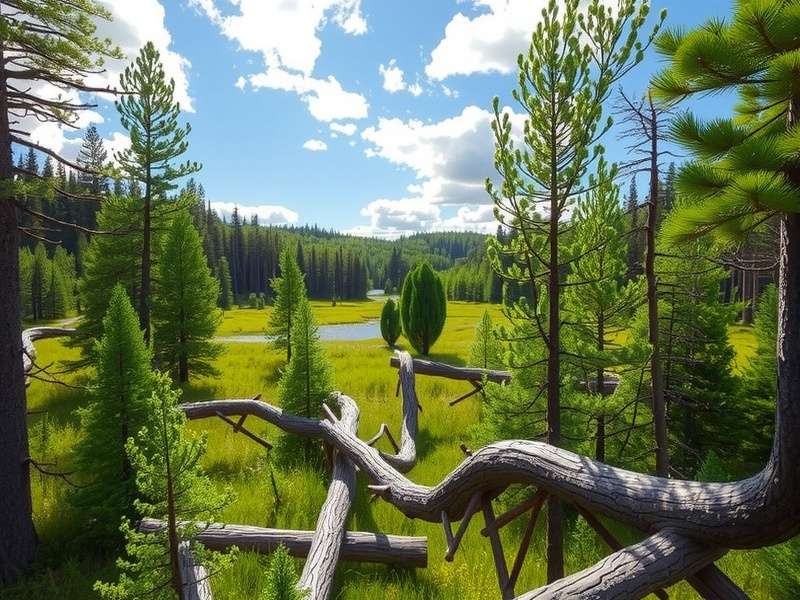 Wilderness State Park Michigan landscape with forests and lakes