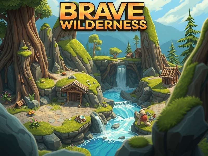 Wilderness Action gameplay screenshot showing dense forest and character in survival gear