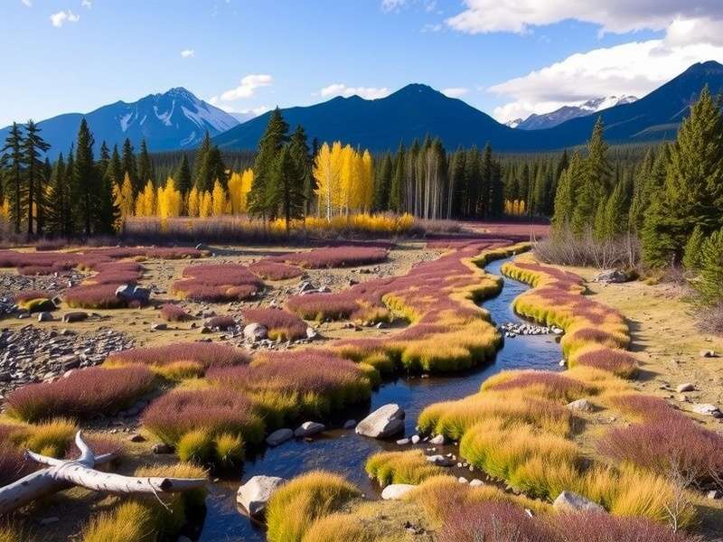 Denali National Park Alaska Wilderness landscape with mountains and forests