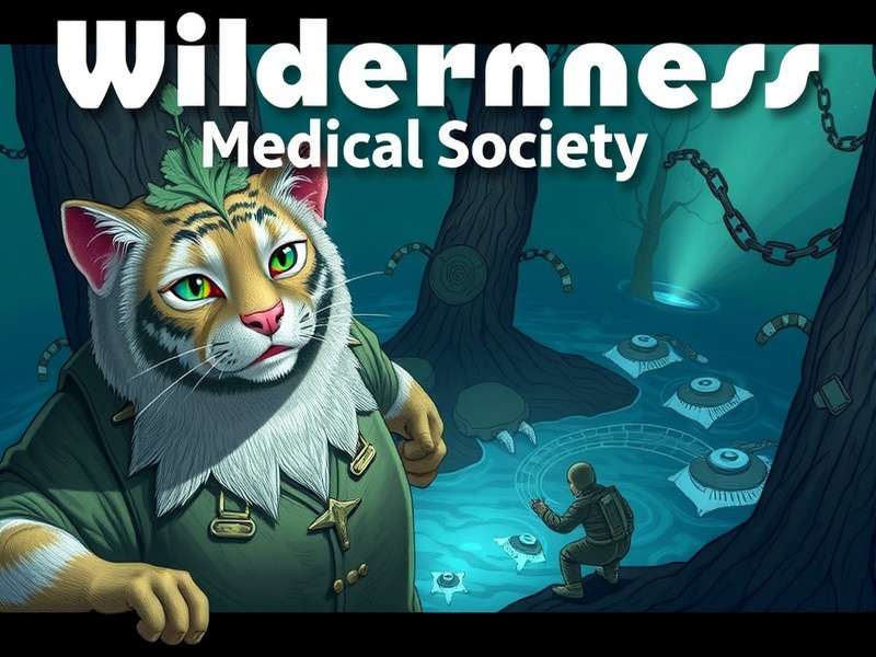 Improvised wilderness medical supplies arrangement