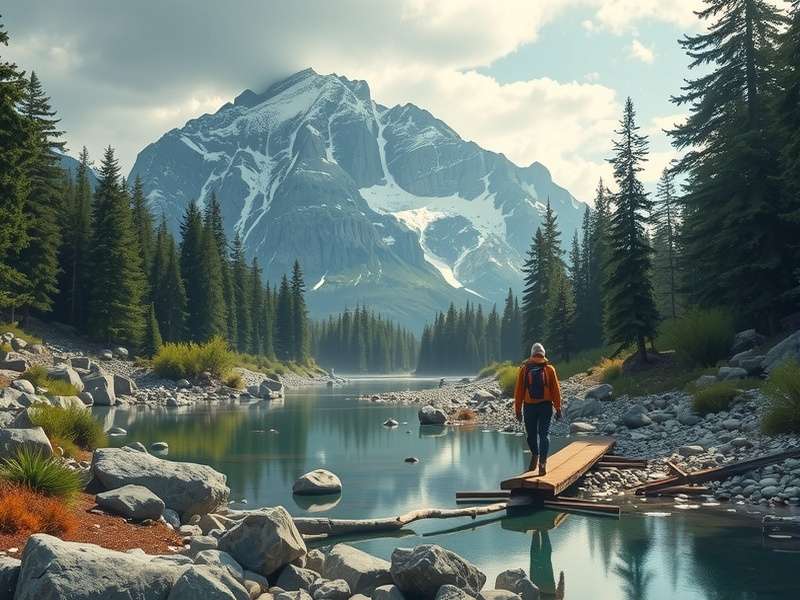 Detailed layout of professional outdoor adventure gear on a rock