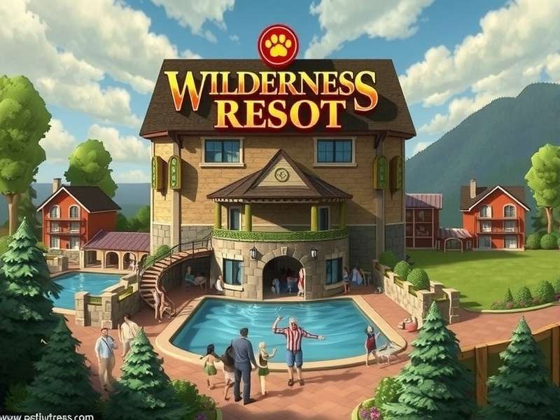 Aerial view of Wilderness Resort Wisconsin Dells showing dense forests and water parks