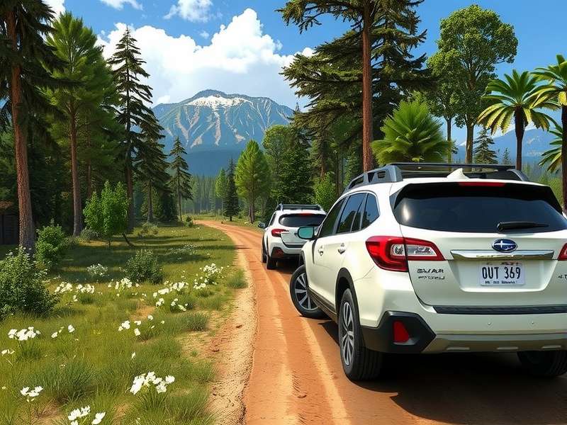 Subaru Outback Wilderness tackling a rocky mountain trail in Ladakh