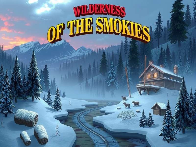 Detailed map of Wilderness Of The Smokies showing terrain and key locations