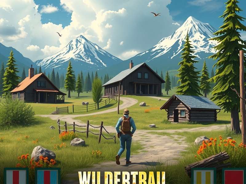 Screenshot of Wilderness Trail Bourbon gameplay showing a character navigating dense forests