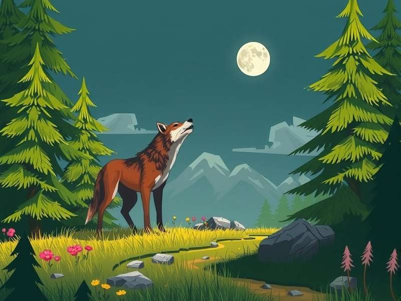Wolf Of Wilderness gameplay scene showing dense Indian forest with wildlife