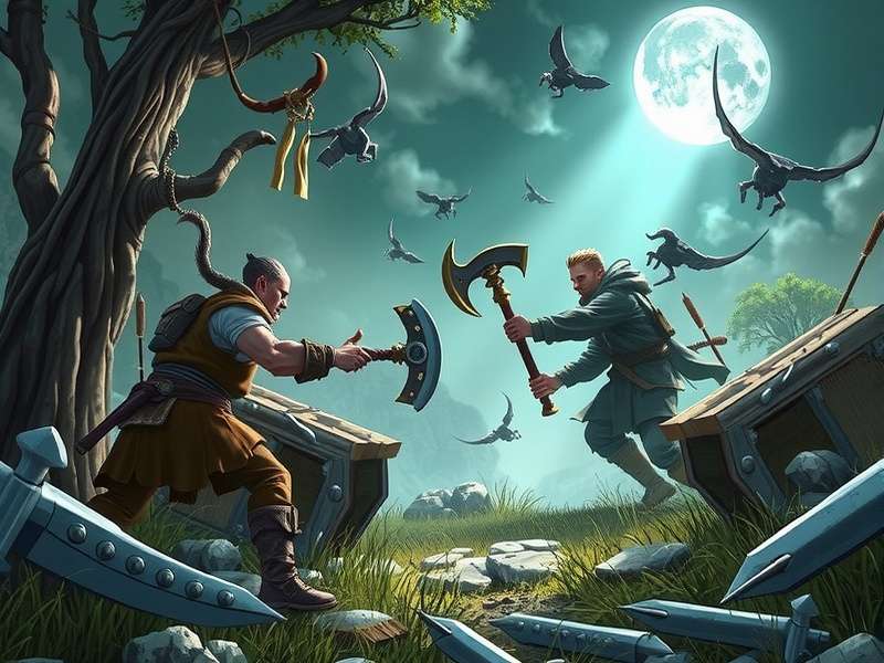 Wilderness Action Scythe character holding the legendary scythe weapon in a dark wilderness arena