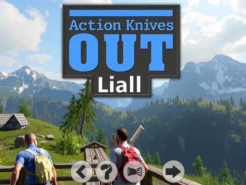 Wilderness Action Knives Out gameplay action scene with jungle terrain and tactical combat