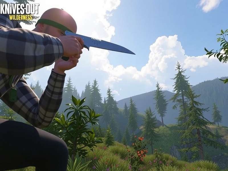 Knives Out Wilderness Action Gameplay on PS4 – intense battle royale action in dense forests and mountainous terrain