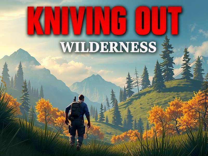 Knives Out Wilderness Action gameplay screenshot showing intense battle royale action in dense forest terrain