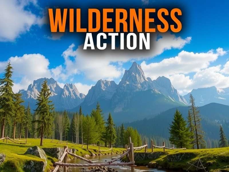 Wilderness Action full version gameplay screenshot showing jungle combat with knives and rifles