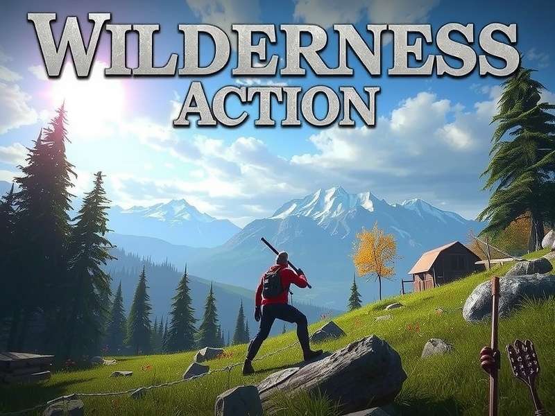 Wilderness Action gameplay screenshot featuring survival combat in dense forest terrain