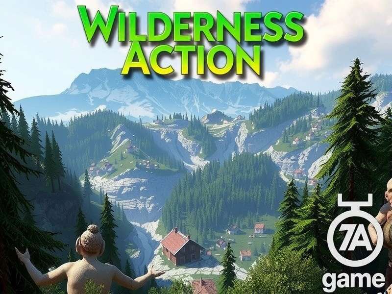 Wilderness Action Download Screen – immersive jungle shooting gameplay on a large display