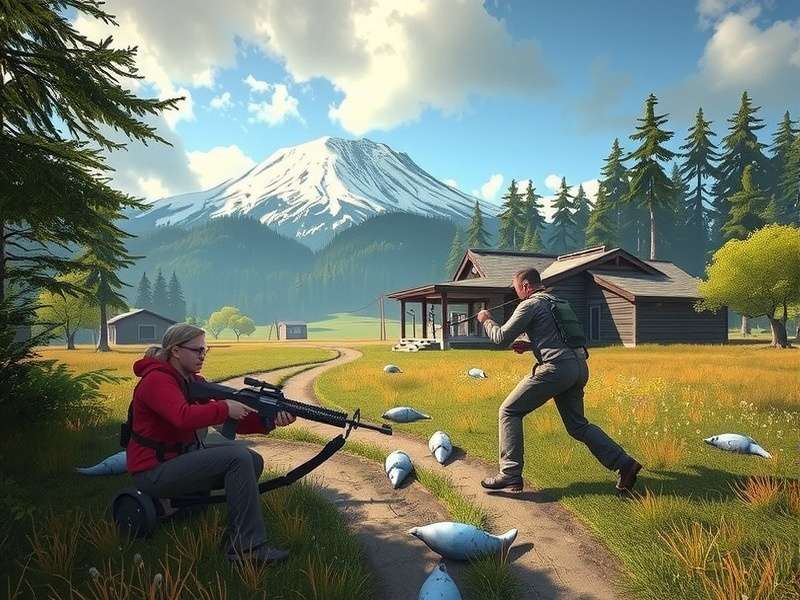 Wilderness Action Japan 2024 gameplay screenshot showing tactical survival in dense forest